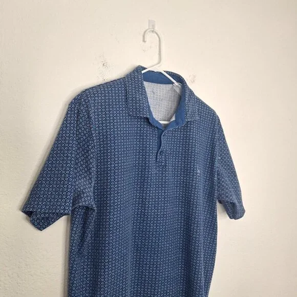 Tailorbyrd Mens Polo Shirt Sz XXL Geo Print Colorful Preppy Golf Boho Artsy - Picture 8 of 16